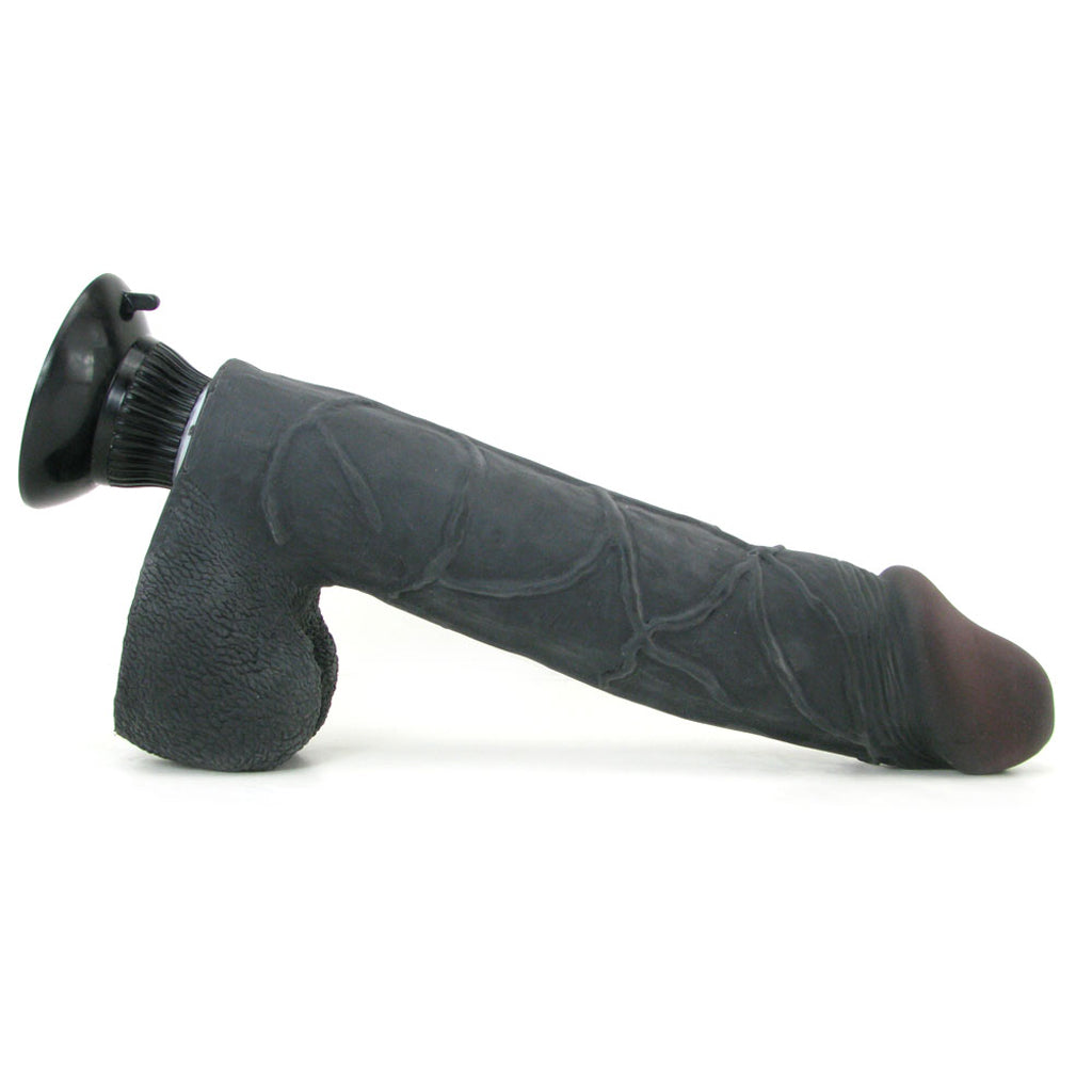 Real Feel Deluxe 11 Inch Wall Banger Vibe in Black Vibrators > Realistic Vibrator Dildos