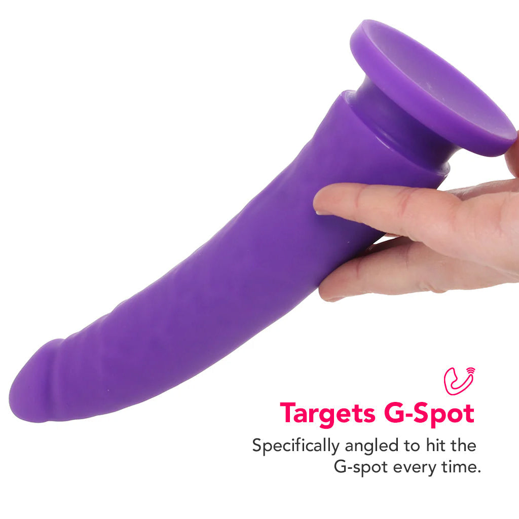 PinkCherry Premium 7.5 Inch Purple Silicone Realistic Dildo Dildo Sex Toys > Realistic Dildos