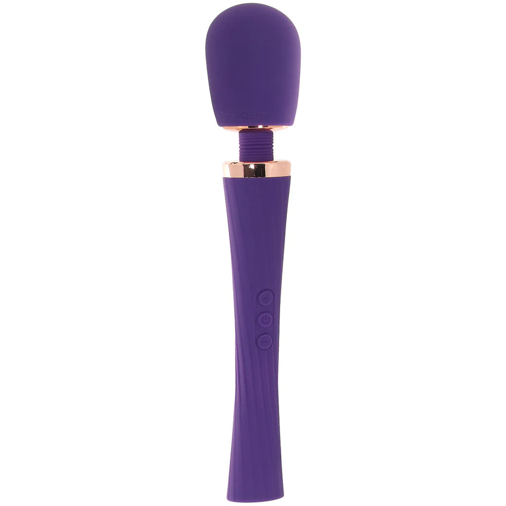PinkCherry Luxury Slim Rechargeable Wand in Purple Vibrators > Wands
