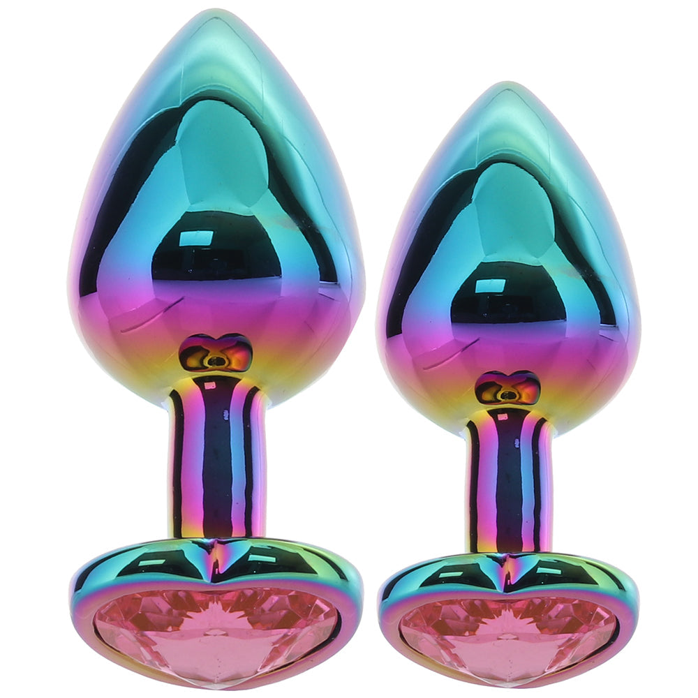 Gemsations Heart Gem Aluminum Anal Training Set Anal Sex Toys > Butt Plugs