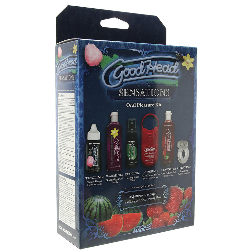GoodHead Sensations Oral Pleasure Kit Lubes and Lotions > Flavored Sex Lubes
