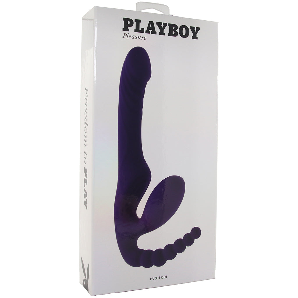 Playboy Hug It Out Strapless Strap-on Vibe Vibrators > Strap-On & Wearable