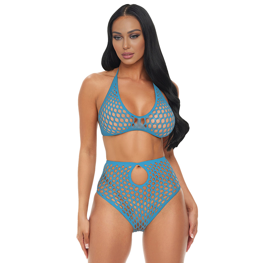 Blue Dream Fishnet Set Lingerie > Lingerie