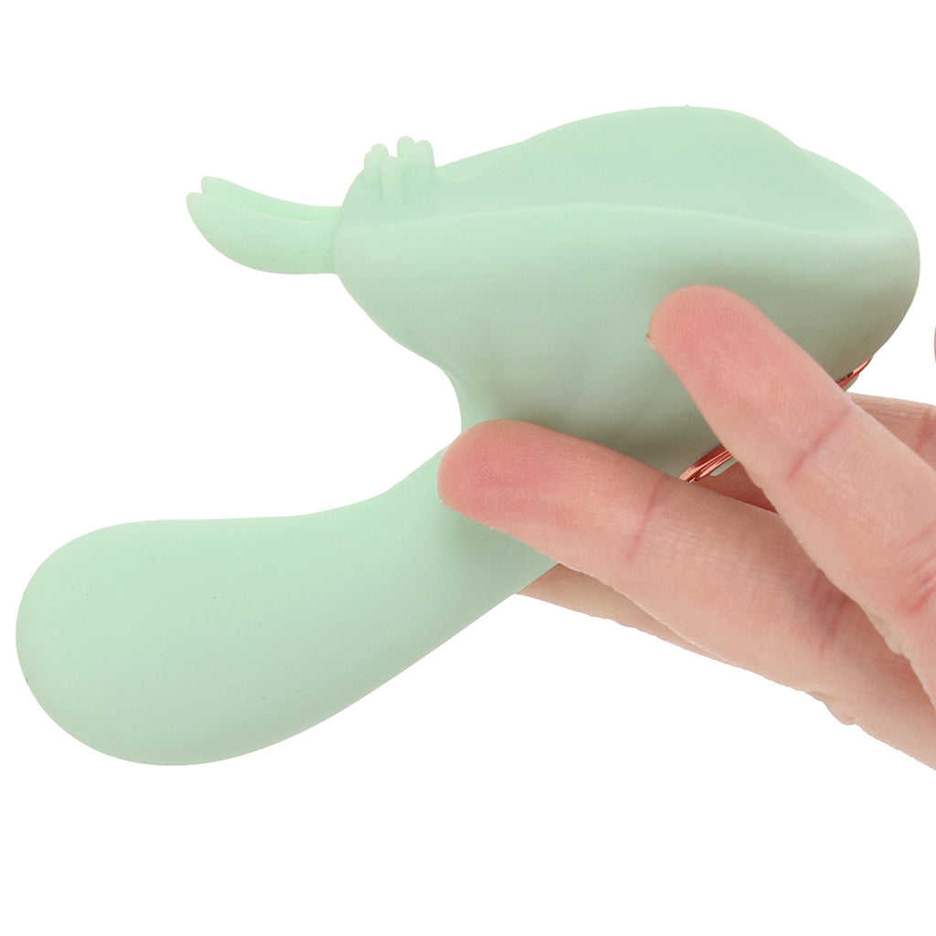 Averi Dual Stimulator Vibe in Green Vibrators > Clitoral Stimulators