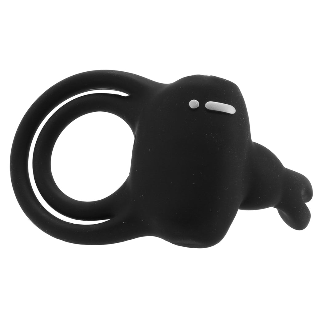 Happy Rabbit Vibrating Cock Ring in Black Cock Rings
