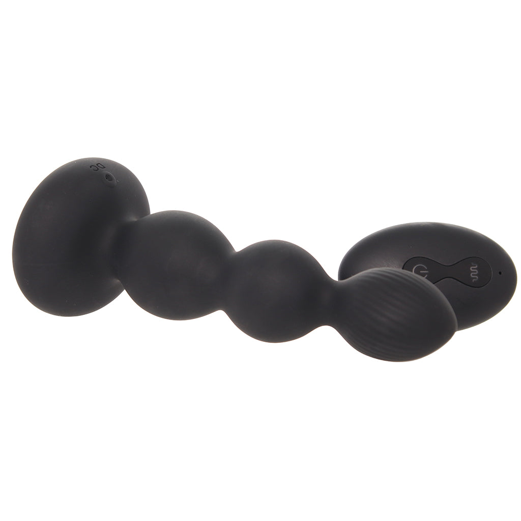Renegade Valor Gyrating & Vibrating Beaded Plug Anal Sex Toys > Butt Plugs