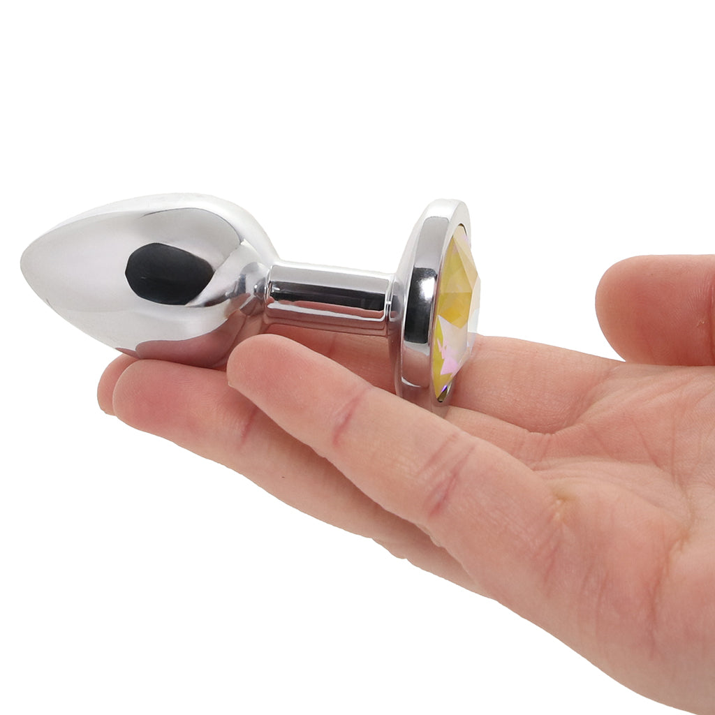 Rear Assets Small Yellow Gem Plug Anal Sex Toys > Butt Plugs