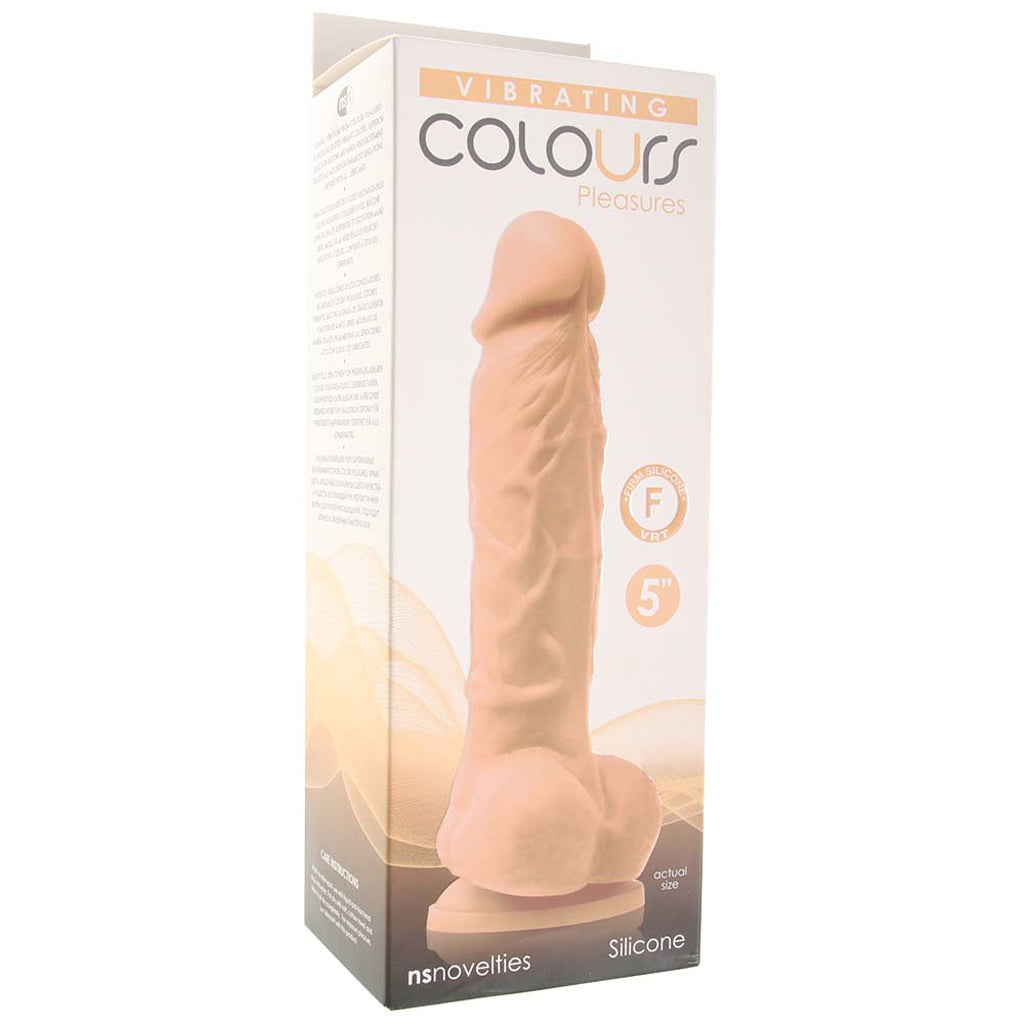 Colours Pleasures 5 Inch Vibe in White Vibrators > Realistic Vibrator Dildos