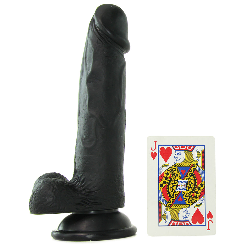 Realistic 8 Inch Strap-On in Black Dildo Sex Toys > Strap-On and Harnesses