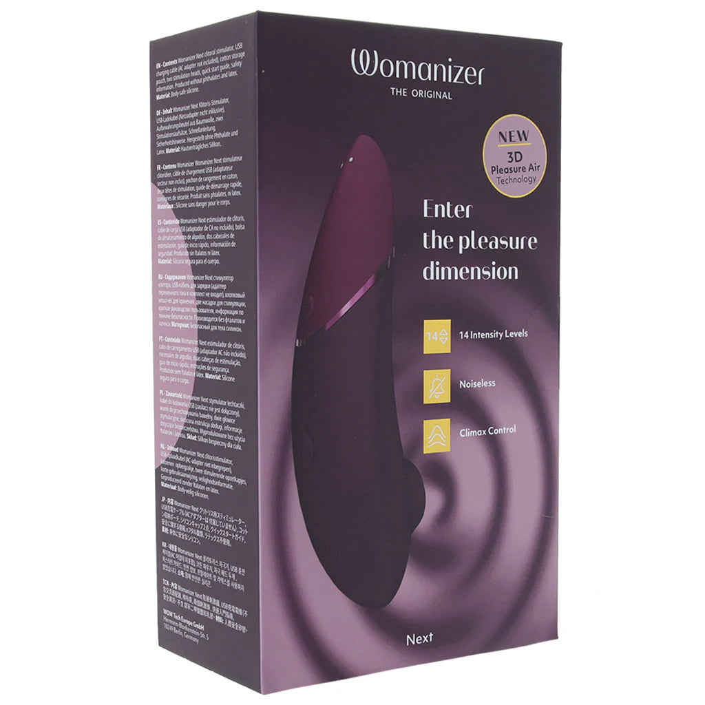 Womanizer Next 3D Pleasure Air Stimulator in Purple Vibrators > Clitoral Stimulators