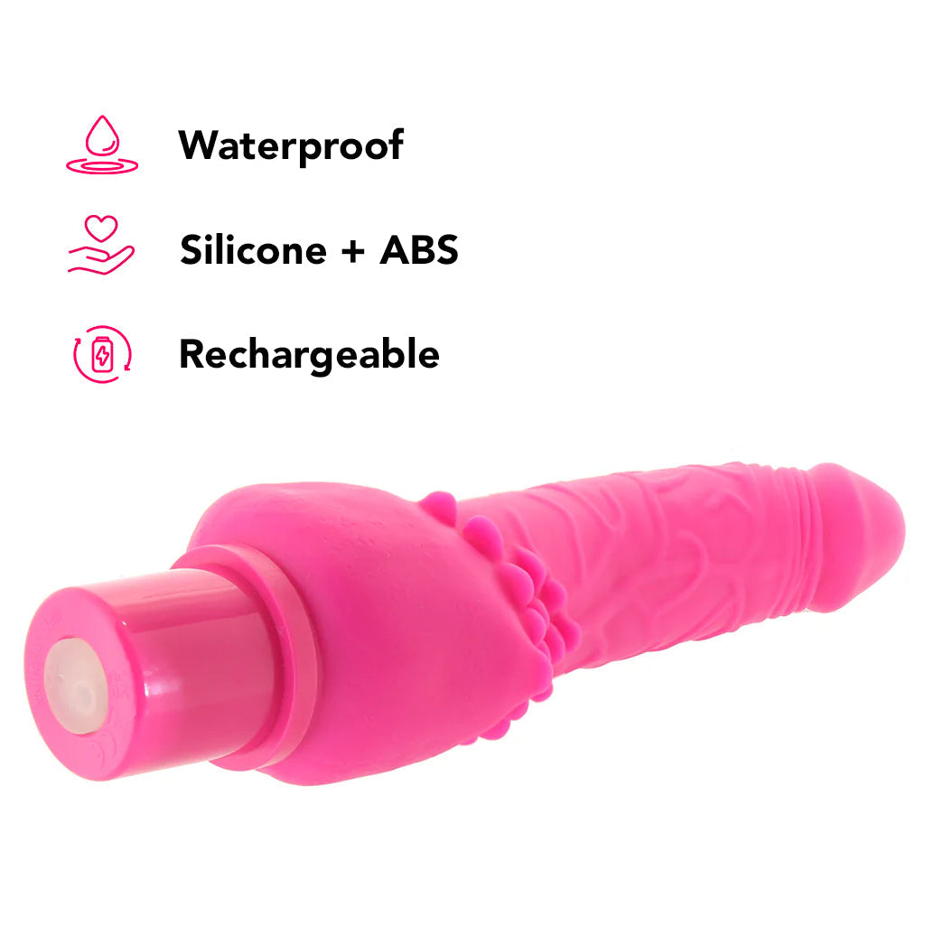 Power Stud Rechargeable Cliterrific Vibe in Pink Vibrators > Realistic Vibrator Dildos