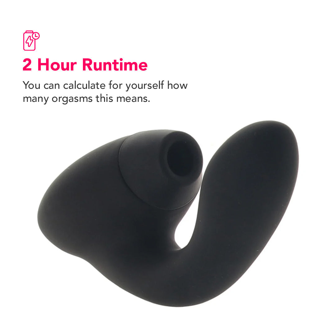 Womanizer Duo 2 Clitoral & G-Spot Stimulator in Black Vibrators > Clitoral Suction & Stimulation
