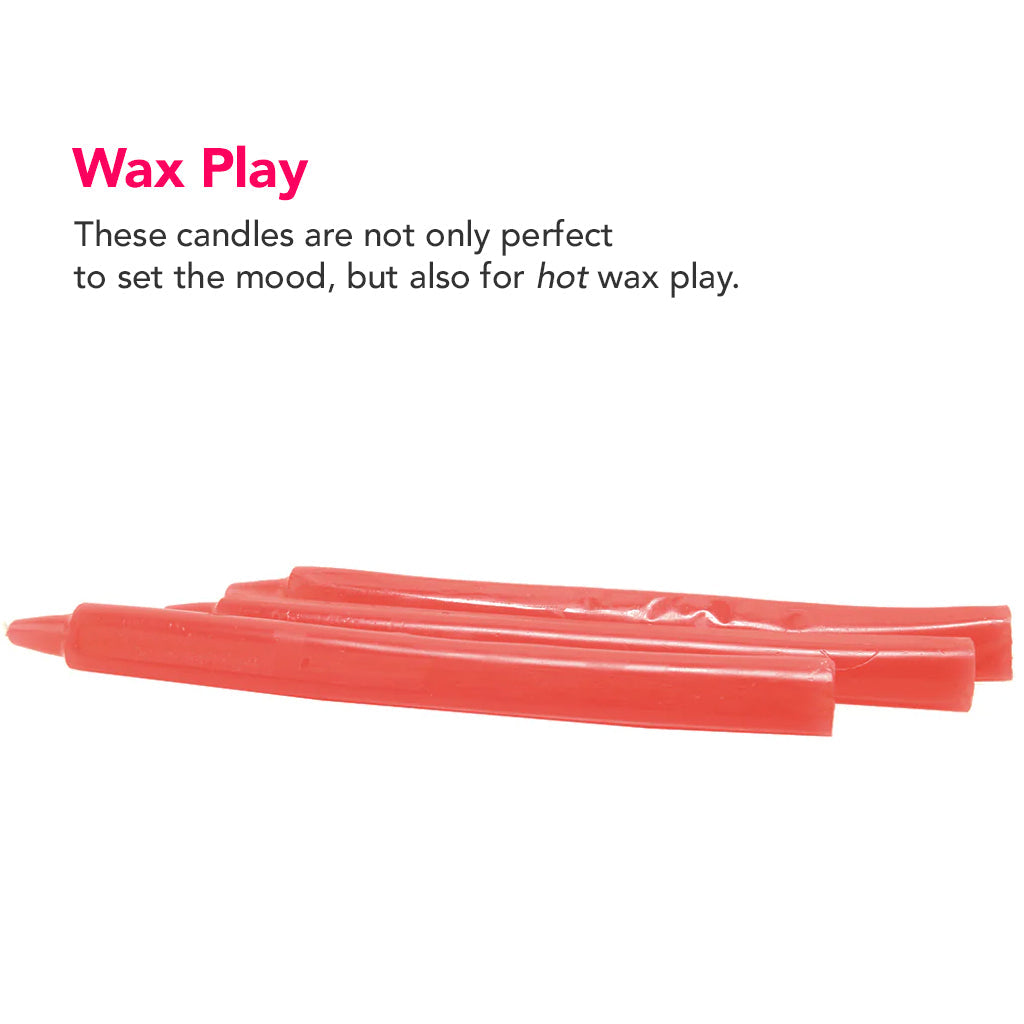 Master Series Fire Sticks Drip Candle Set of 3 in Red Bondage and Fetish > Tools & Accessories