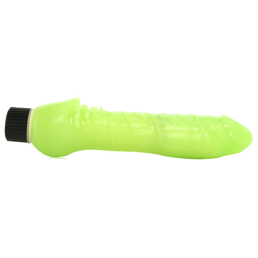 Glow-In-The-Dark Jelly Penis Vibe Vibrators > Realistic Vibrator Dildos