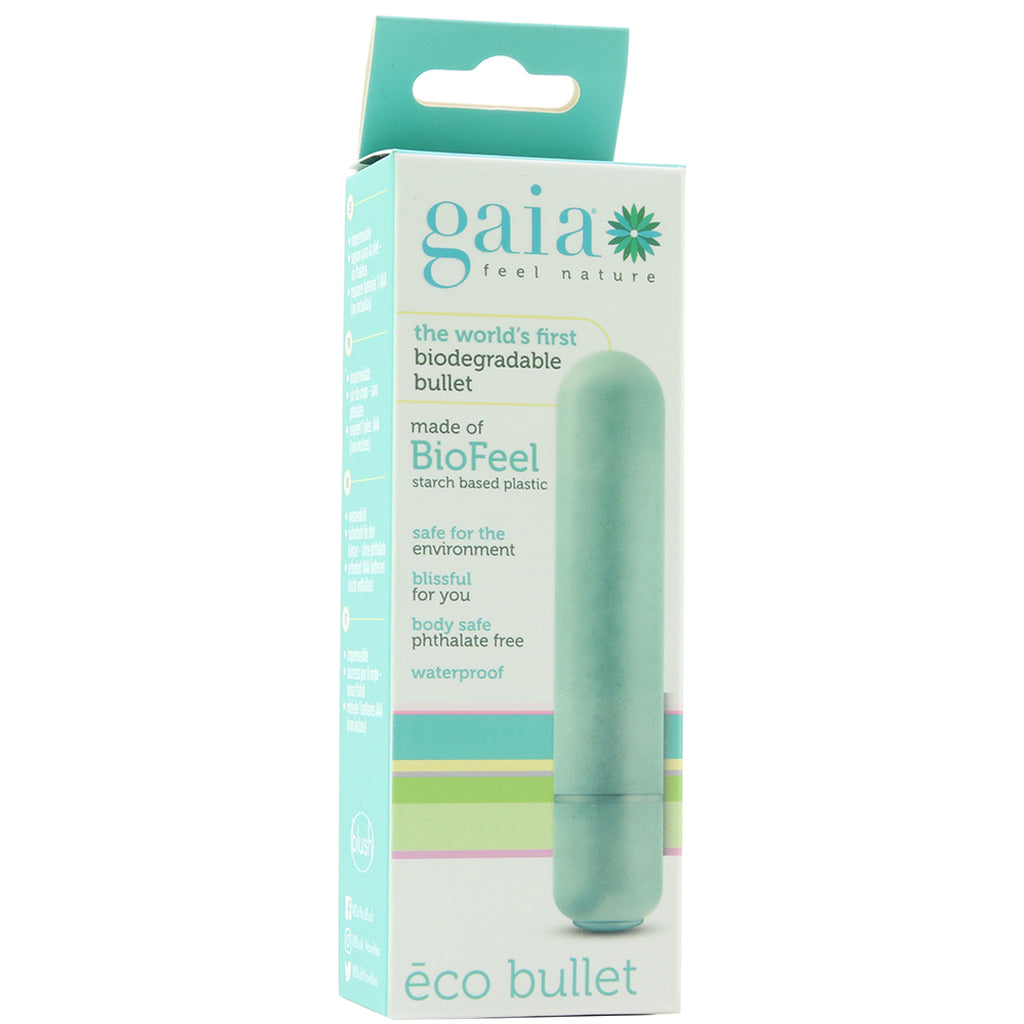 Gaia BioFeel Biodegradable Bullet Vibe in Aqua Vibrators > Bullet and Egg Vibrators
