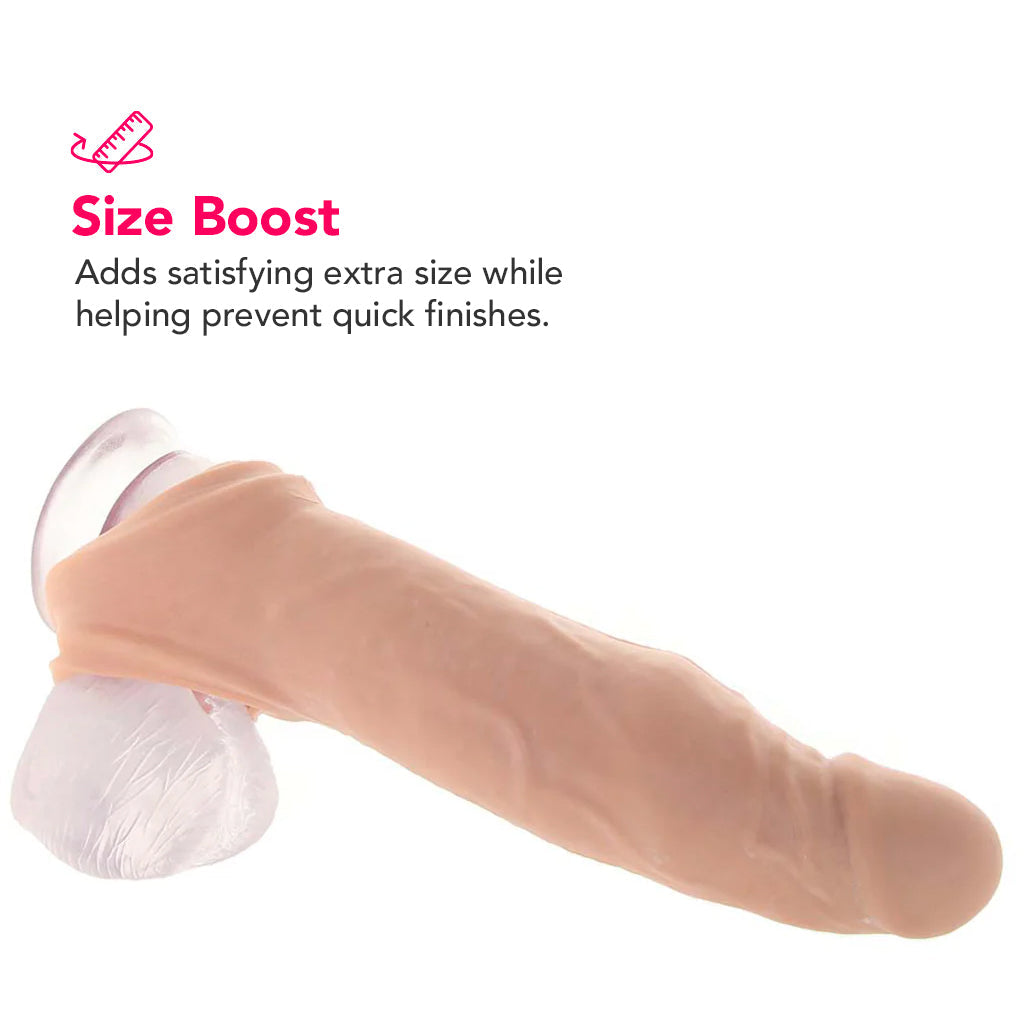 RealRock Penis Sleeve 8 Inch Extender in White Male Enhancement > Extenders and Sleeves