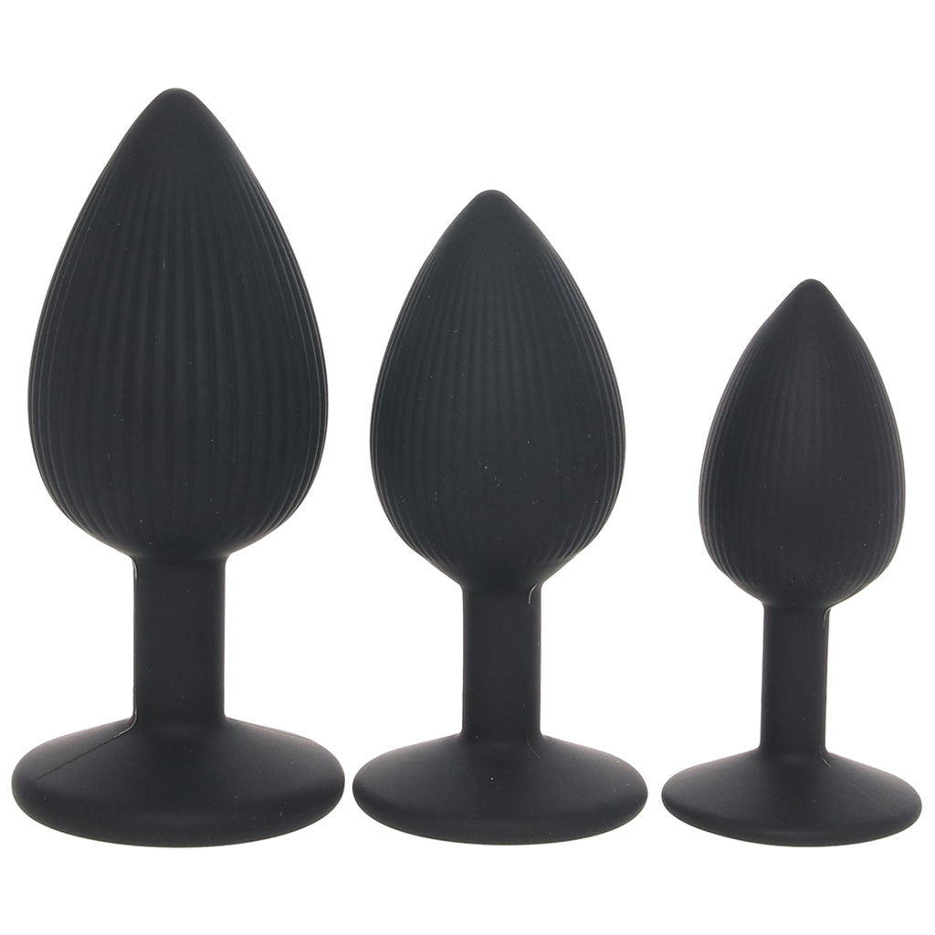 Renegade Triple Ace Silicone Butt Plug Kit Anal Sex Toys > Butt Plugs