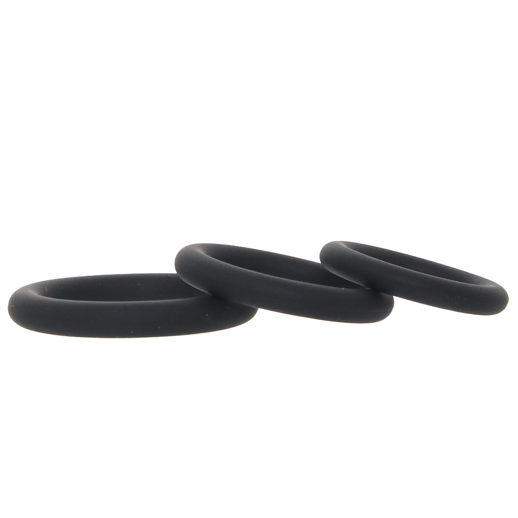 LEVELZ 3 Piece Classic Cock Ring Set in XS-M Cock Rings