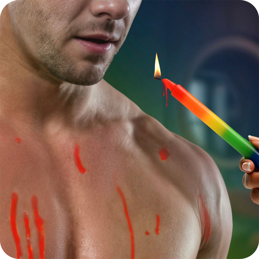 Master Series Pride Rainbow Drip Candles Bondage and Fetish > Tools & Accessories
