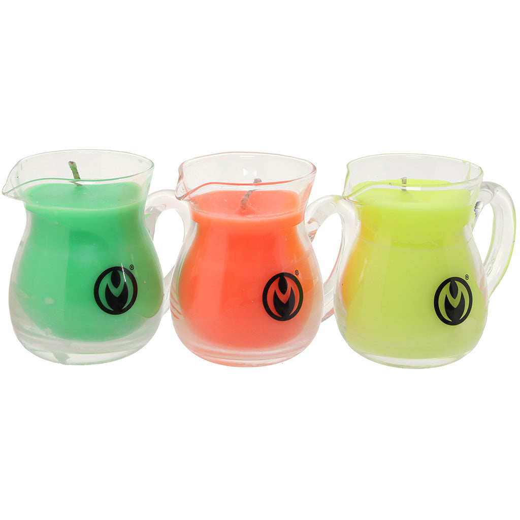 Master Series Glow Pour UV Drip Candle Set Bondage and Fetish > Tools & Accessories