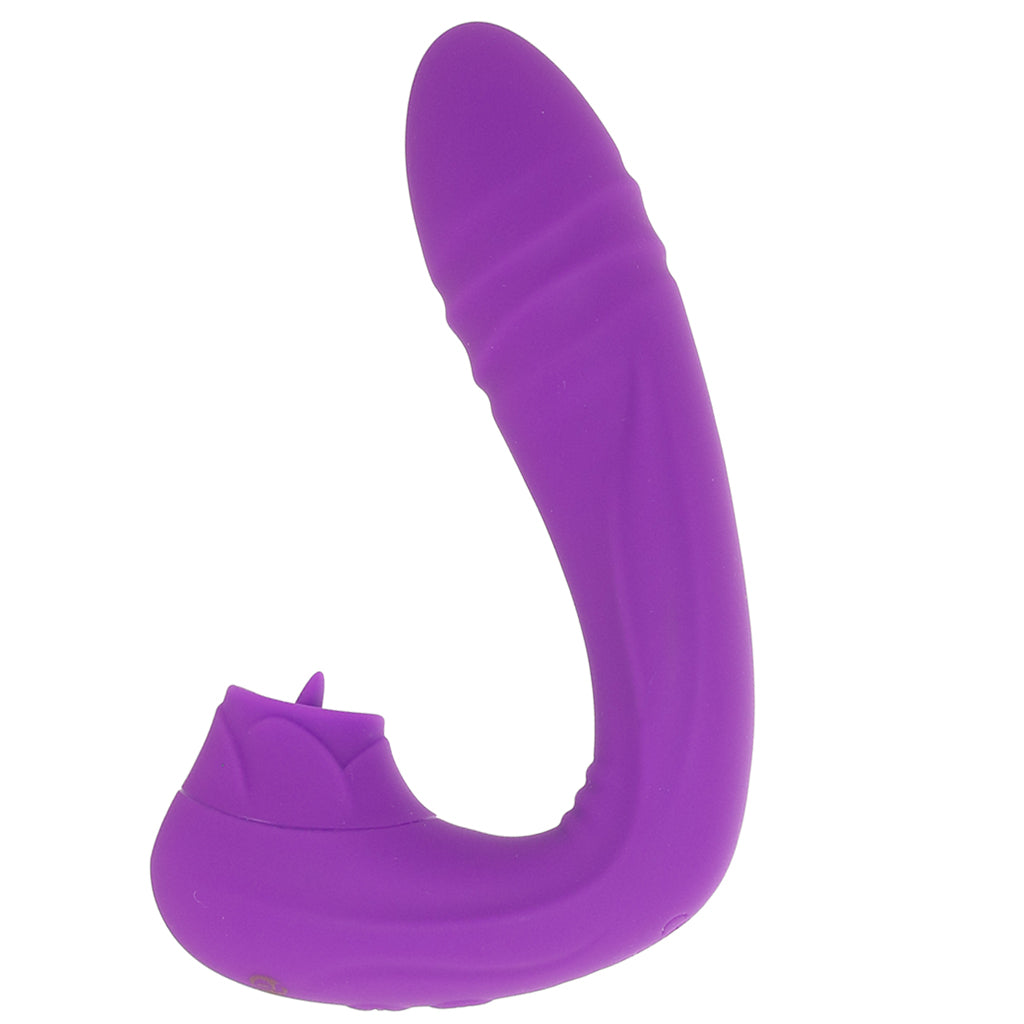 BodyWand G-Play Squirt Master Thrusting & Licking Vibe Vibrators > Rabbit Vibrators