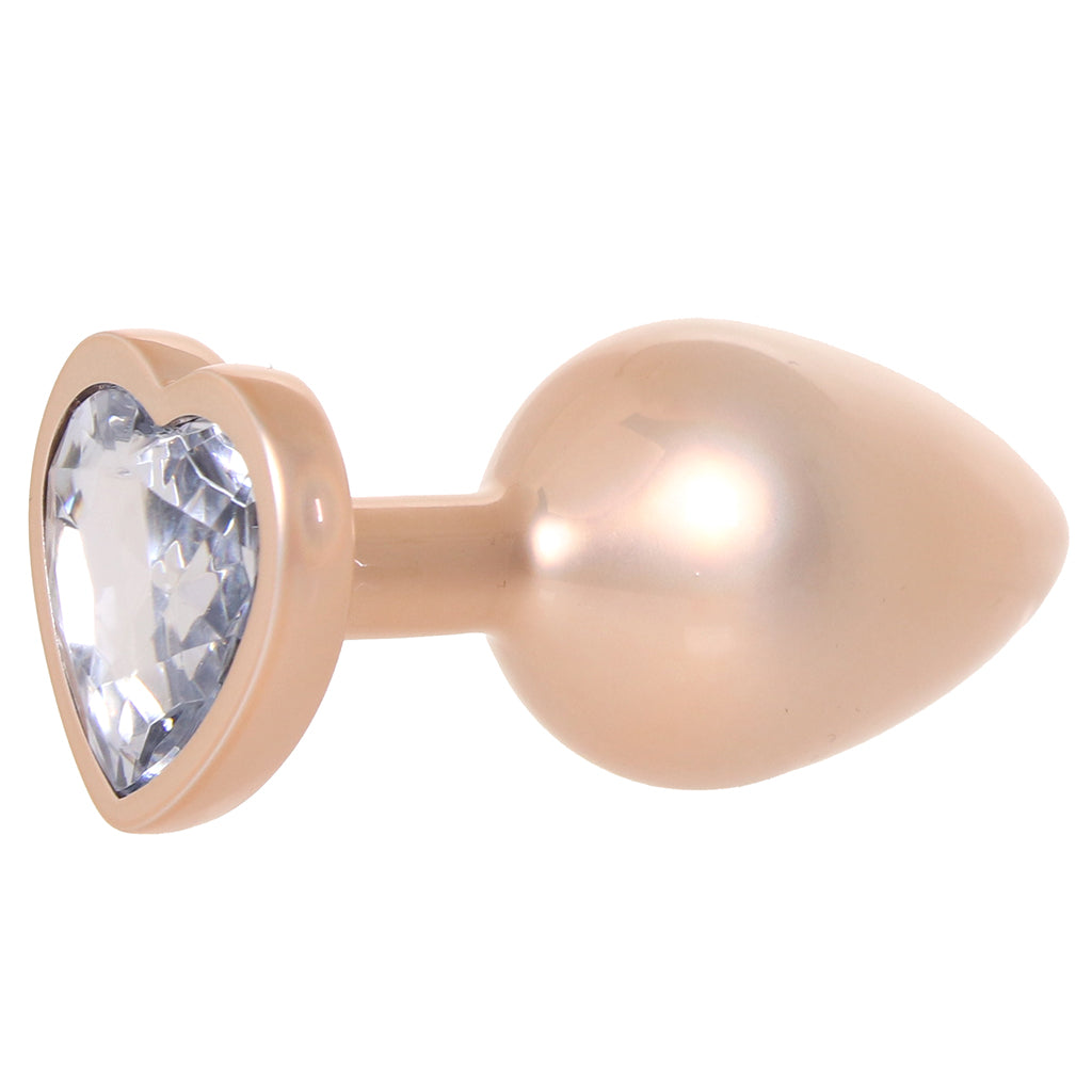 Booty Bling Gold Metal Jewelled Butt Plug in Medium Anal Sex Toys > Butt Plugs