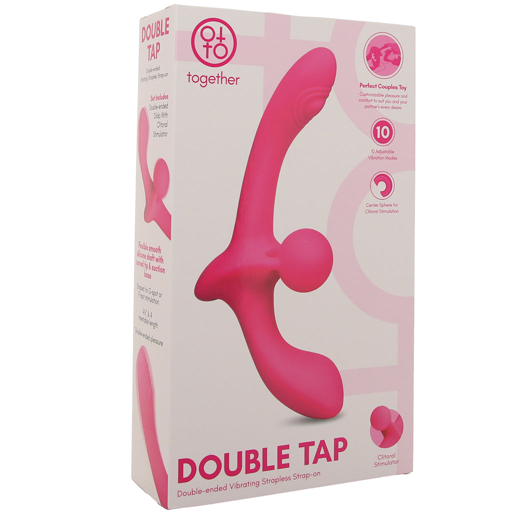 Together Double Tap Strapless Strap-On Vibe Dildo Sex Toys > Strap-On and Harnesses