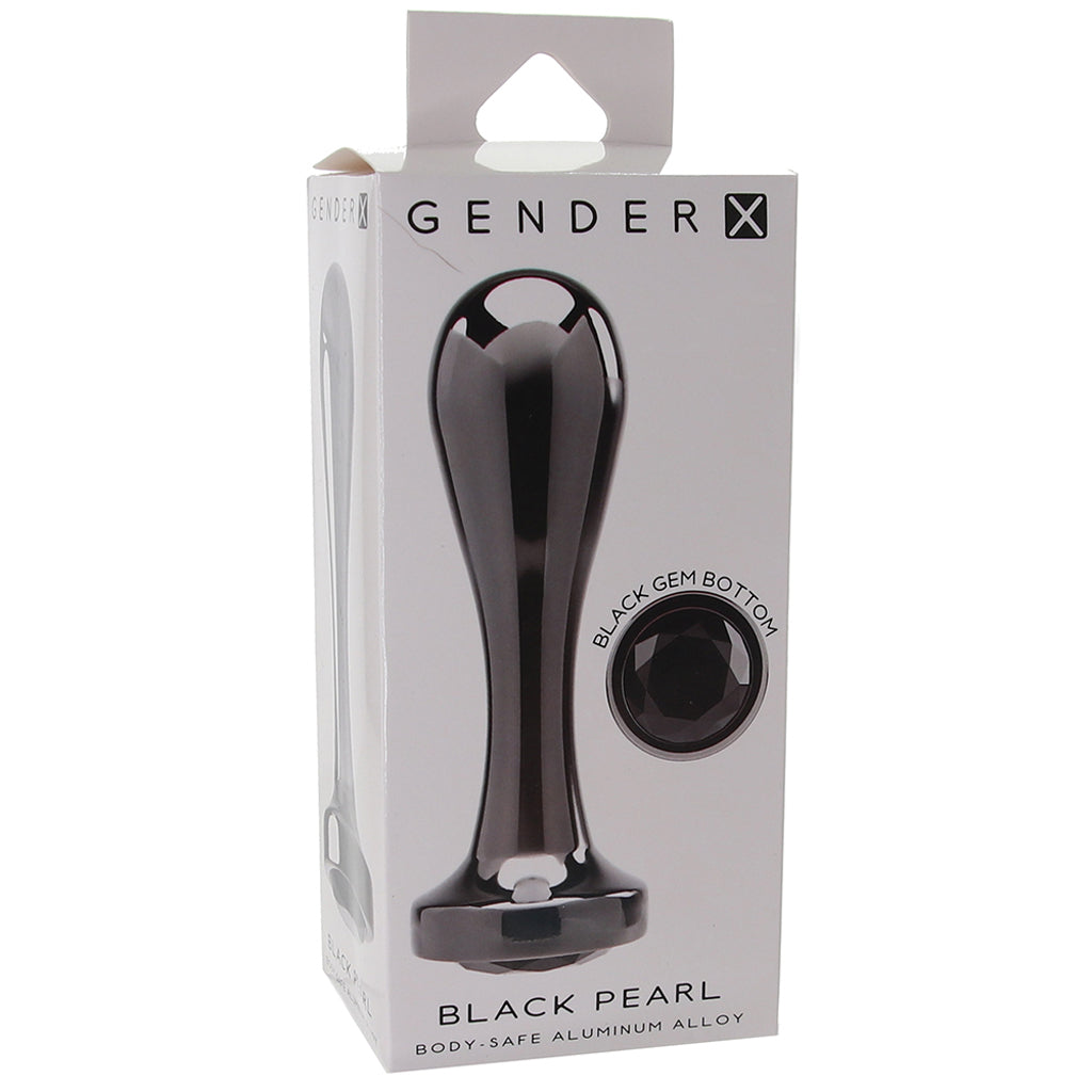 Gender X Black Pearl Metal Plug Anal Sex Toys > Butt Plugs