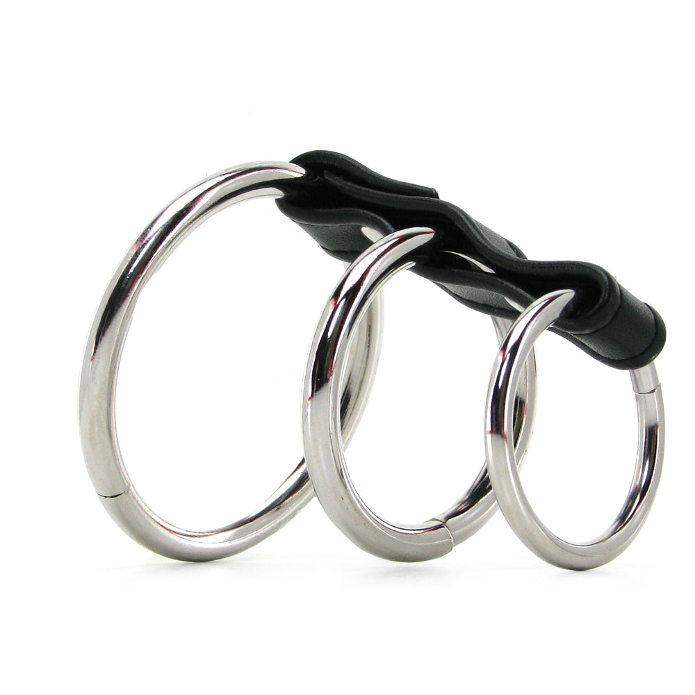 Blue Line 3 Ring Gates of Hell Cock & Ball Cage Bondage and Fetish > Cock and Ball Devices