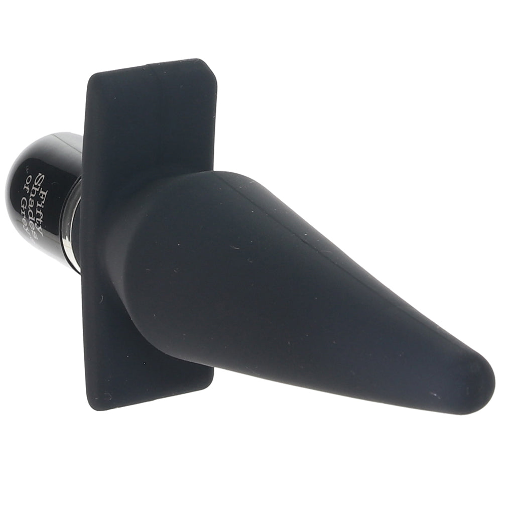 Delicious Fullness Vibrating Silicone Butt Plug