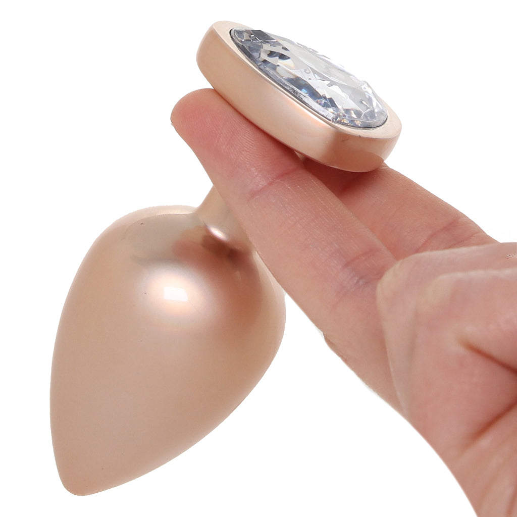 Booty Bling Gold Metal Jewelled Butt Plug in Large Anal Sex Toys > Butt Plugs
