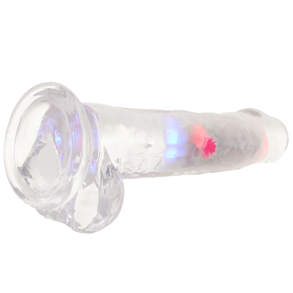 RealRock 6 Inch Light Up Vibrating Ballsy Dildo Vibrators > Realistic Vibrator Dildos