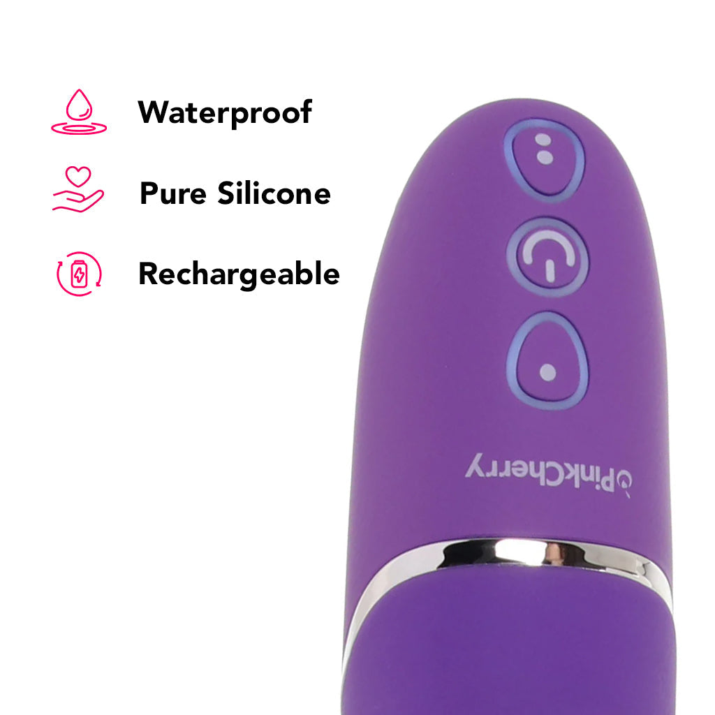 PinkCherry Warming G-Spot Rabbit Vibe in Purple Vibrators > Rabbit Vibrators