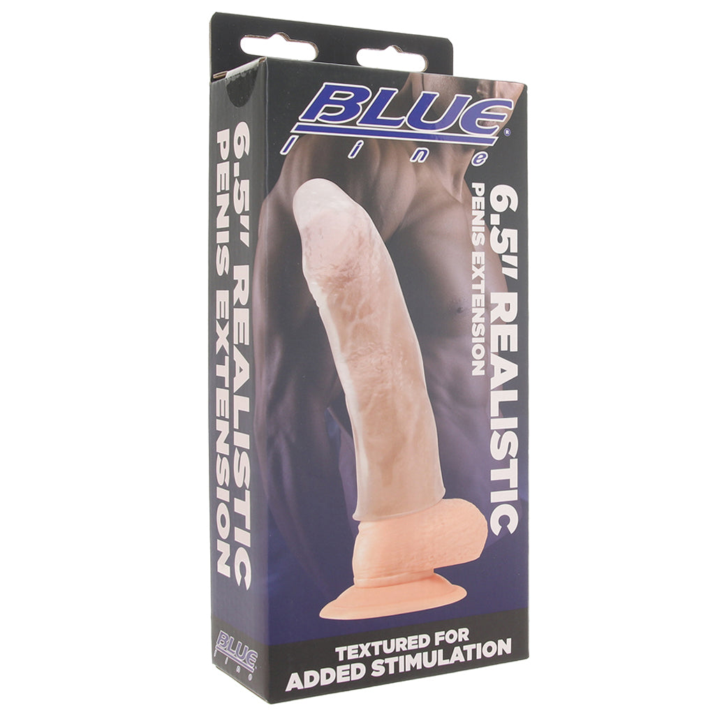 Blue Line 6.5 Inch Realistic Penis Extension Sleeve Male Enhancement > Extenders and Sleeves