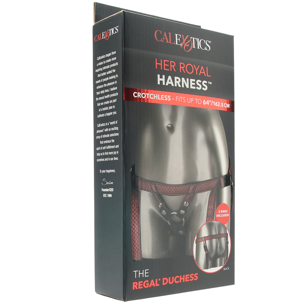 Her Royal Harness The Regal Duchess in Red Dildo Sex Toys > Strap-On and Harnesses