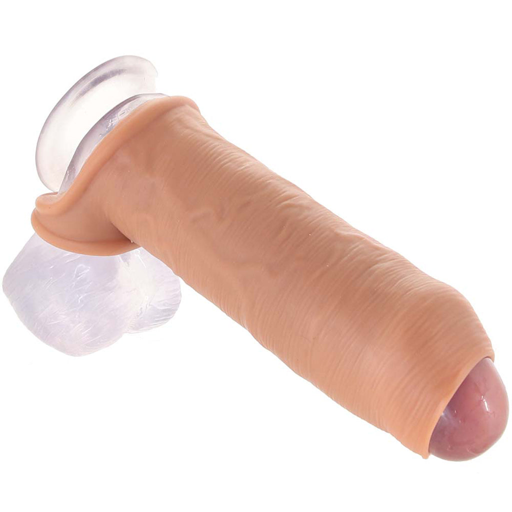 Fantasy X-tensions Elite Uncut Enhancer with Strap in Tan Male Enhancement > Extenders and Sleeves