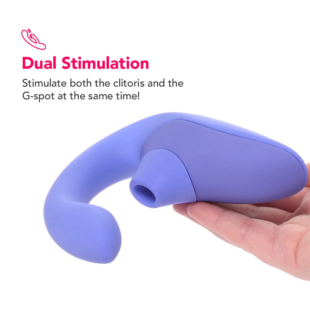 Womanizer Blend Dual Stimulator in Blue Vibrators > G-Spot Vibrators