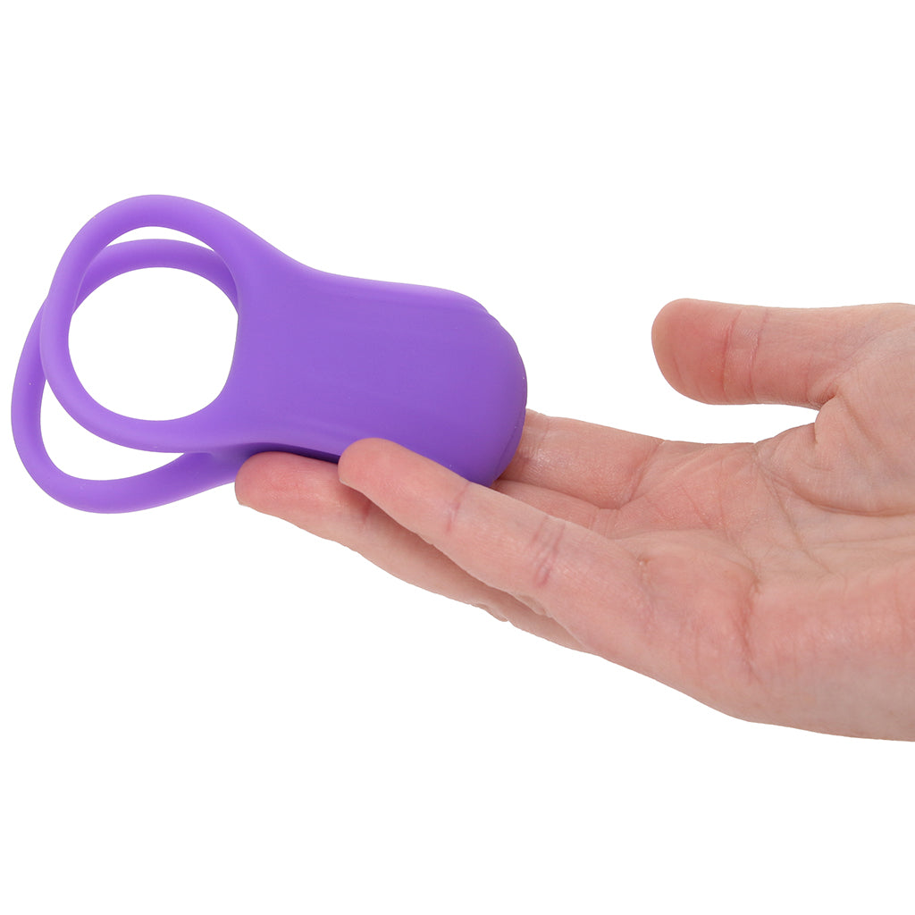 Basic Essentials Dual Support Vibrating Cock Ring Cock Rings