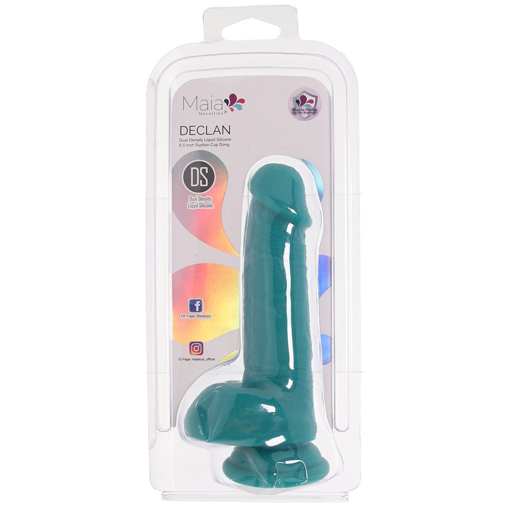 Declan 6.5 Inch Silicone Dildo in Green Dildo Sex Toys > Realistic Dildos