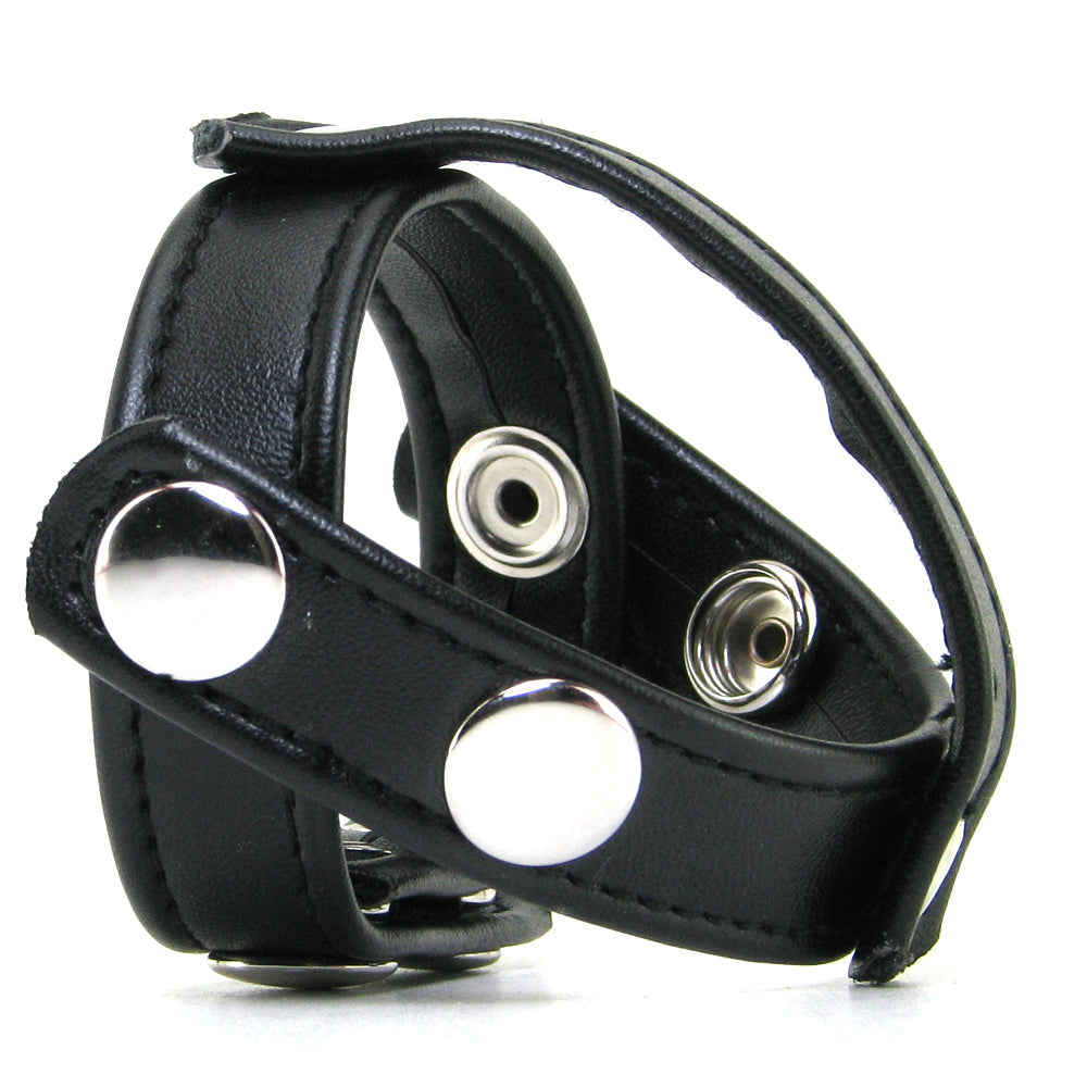 Blue Line T-Style Cock Ring with Ball Divider Bondage and Fetish > Cock and Ball Devices