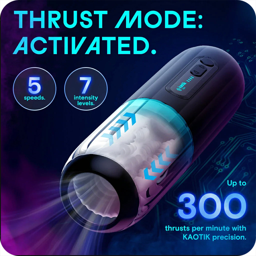 Kaotik Labs The Shockwave Thrusting Masturbator Male Masturbators > Auto Strokers