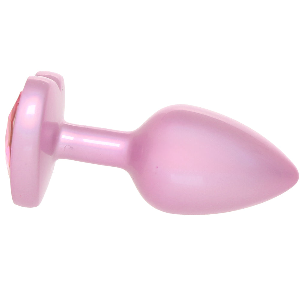 Booty Bling Pink Metal Jewelled Butt Plug in Small Anal Sex Toys > Butt Plugs