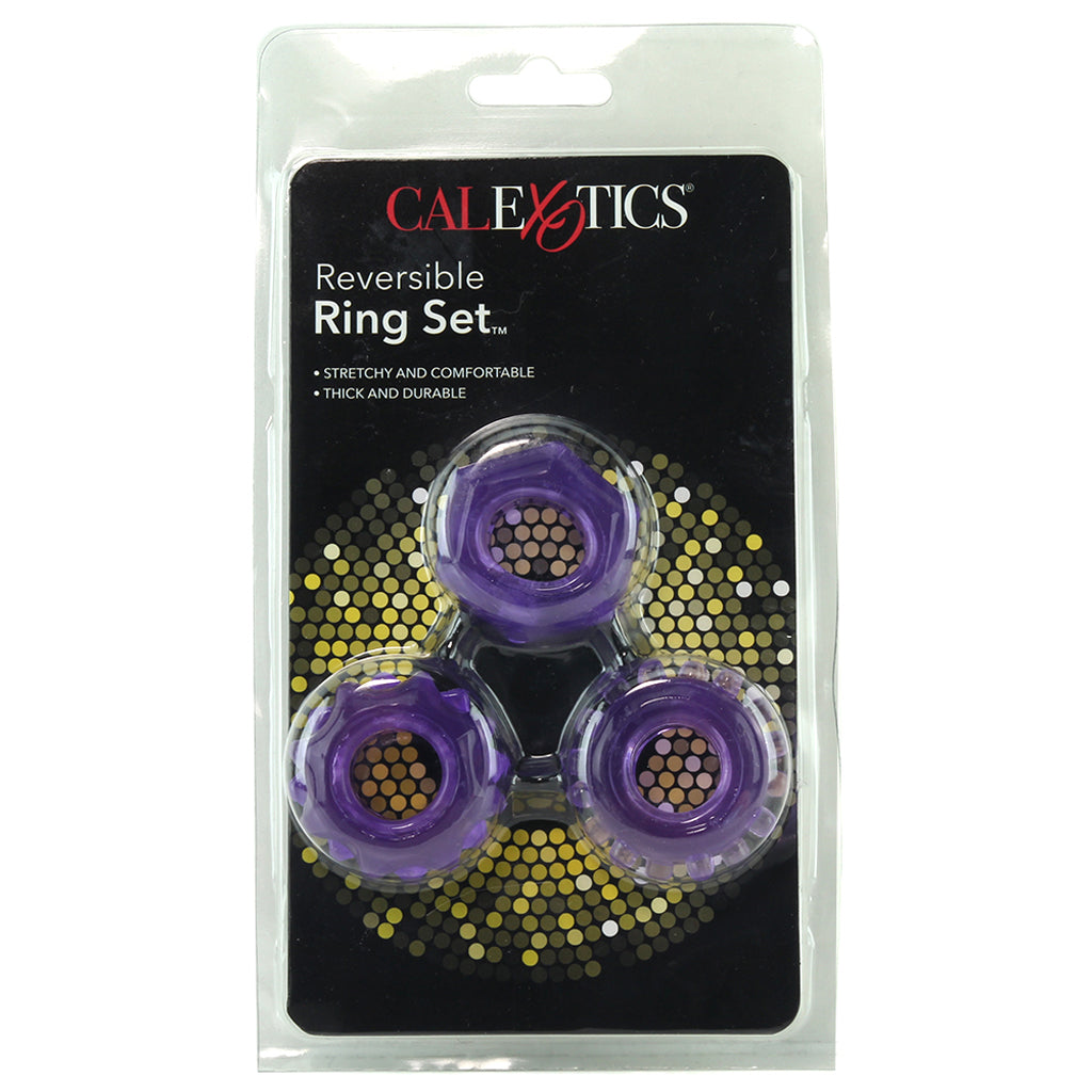 Reversible Cock Ring Set in Purple Cock Rings