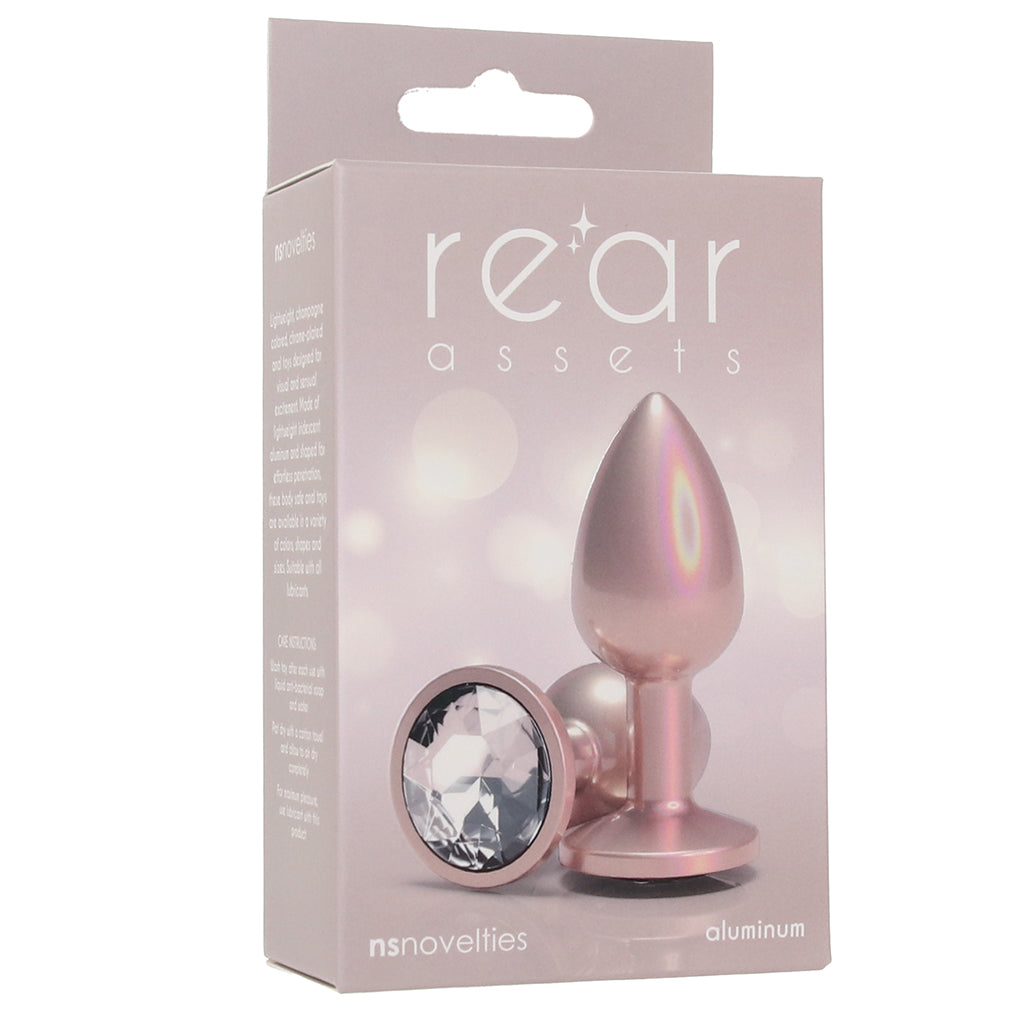 Rear Assets Small Metal Butt Plug in Champagne Anal Sex Toys > Butt Plugs