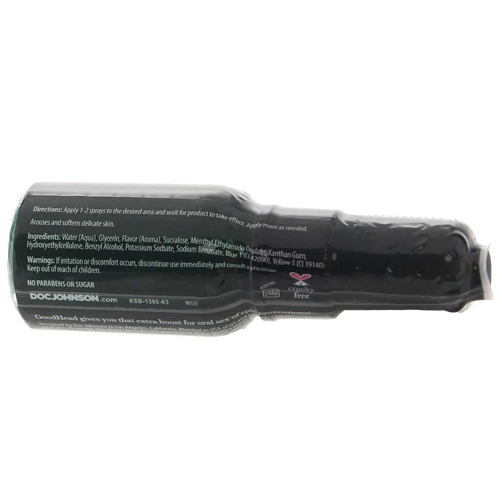 GoodHead Mint Tingle Spray in 1oz/29ml Lubes and Lotions > Flavored Sex Lubes