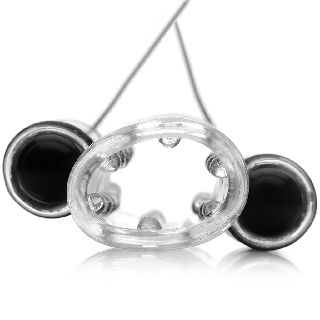 Trinity Men Dual Vibrating Cock Teaser Cock Rings