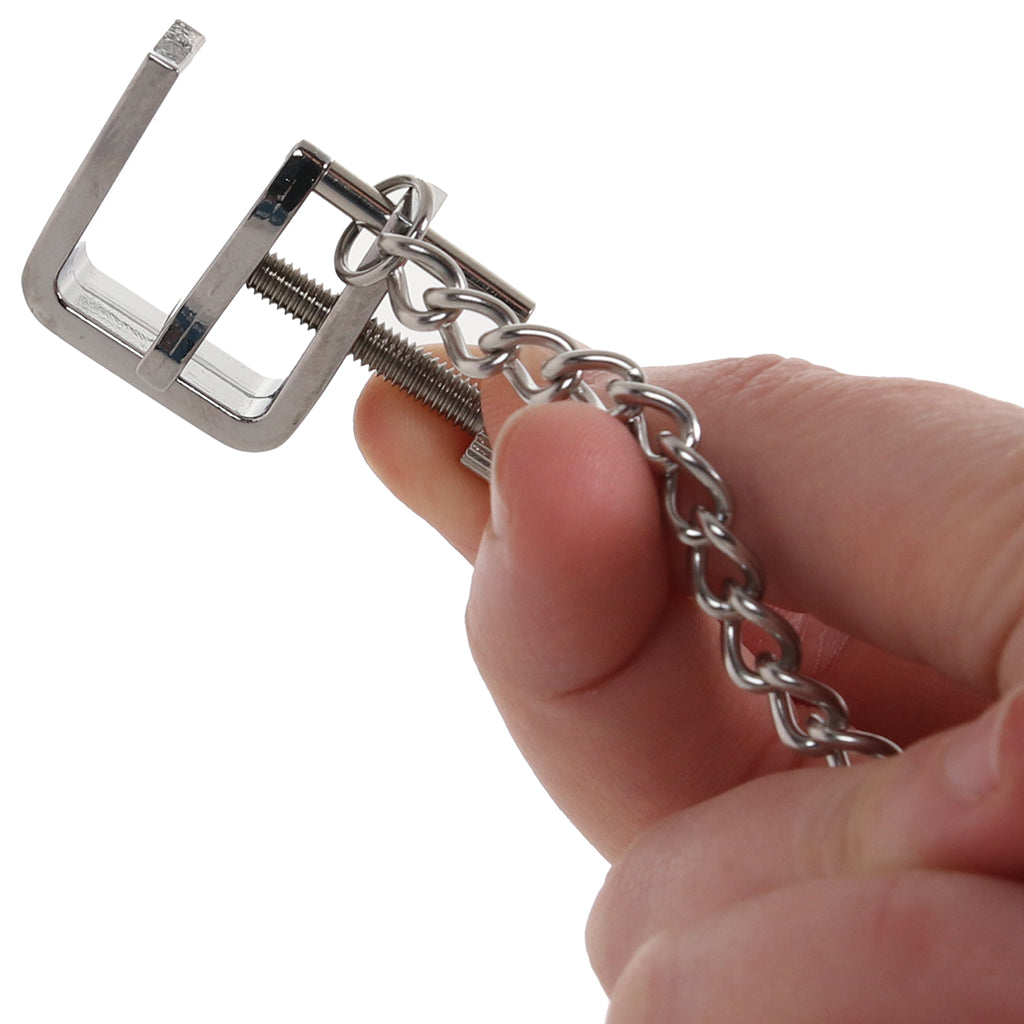 Master Series Pressure Vice Metal Nipple Clamps Bondage and Fetish > Nipple Stimulators & Clamps