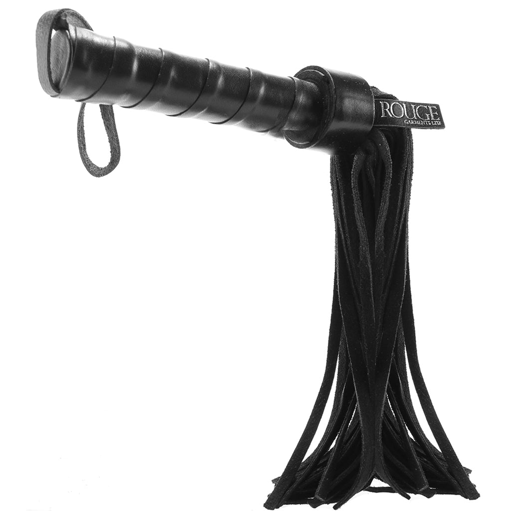 Short Suede Flogger in Black Bondage and Fetish > Whips and Crops