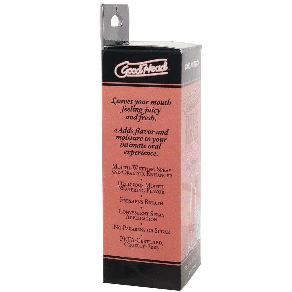 GoodHead Juicy Mouth Spray 2oz/59ml in Peach Bellini Lubes and Lotions > Flavored Sex Lubes