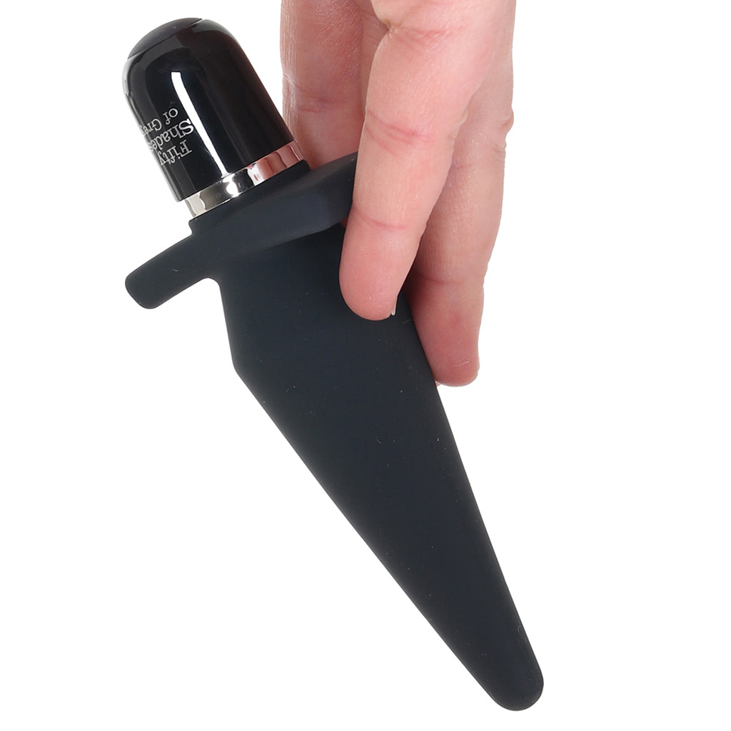 Delicious Fullness Vibrating Silicone Butt Plug